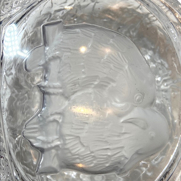 Cristal d'Arques les Inseparables Crystal Trinket Box Frosted Etched Love Birds - Picture 4 of 8
